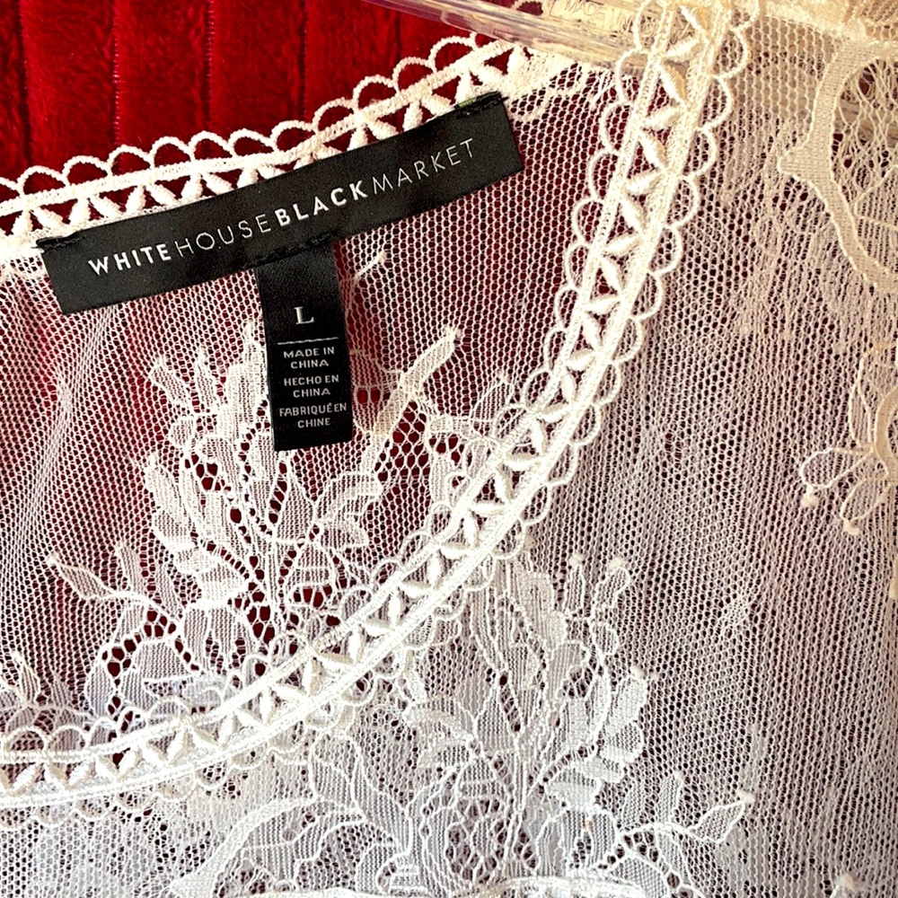 White House-Blk.Mkt. Lace Blouse